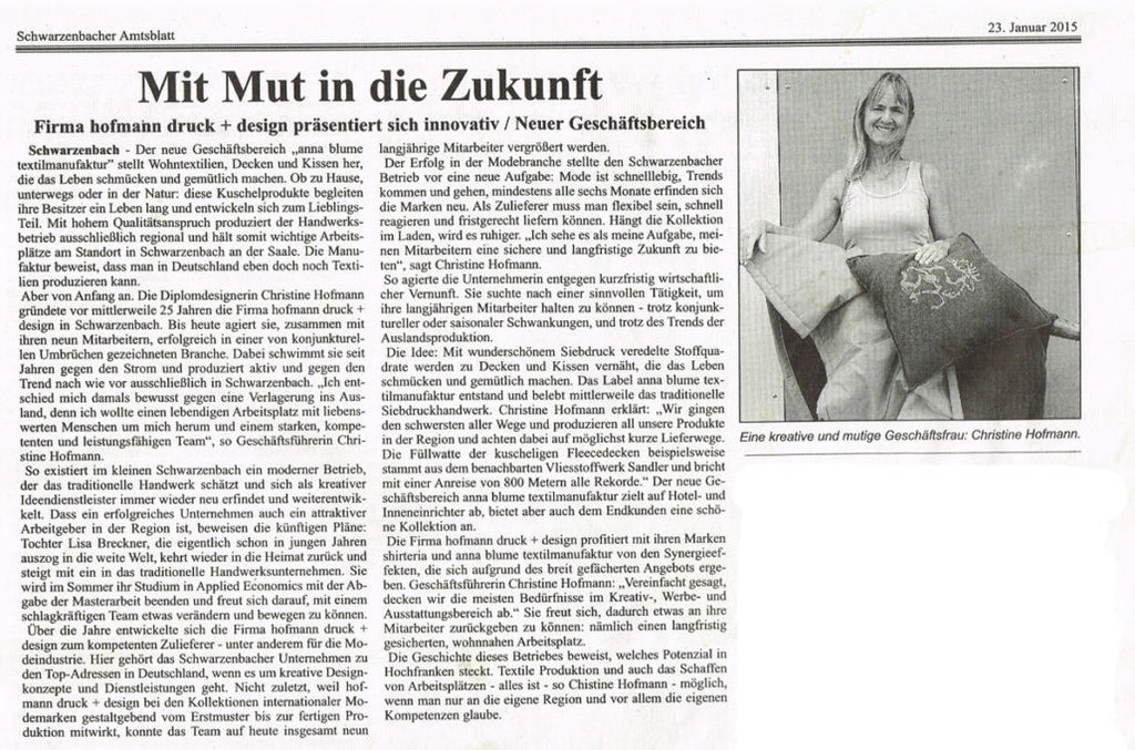 Mit Mut in die Zukunft