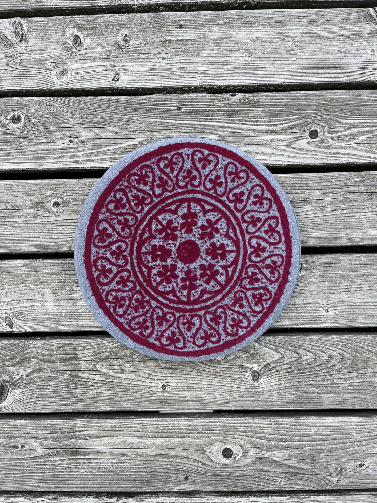 QUADRATRUND Sitzkissen Fleece